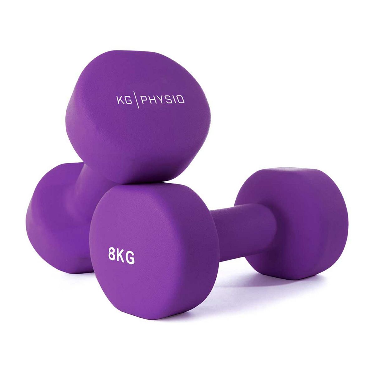 Kg Physio 8Kg Dumbbells Purple