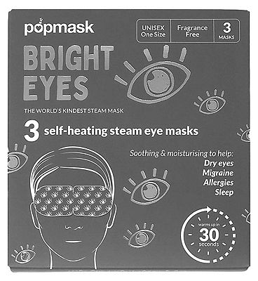Popmask Bright Eyes Self Heating Eye Masks 3s