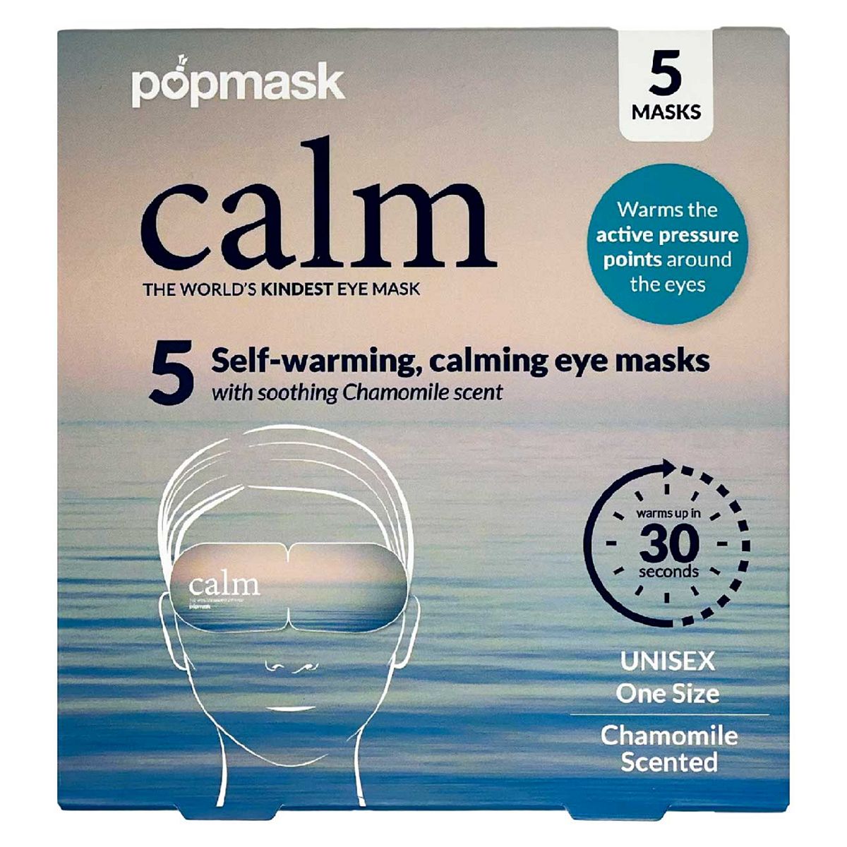 Popmask Calm Self Heating Eye Masks 3S