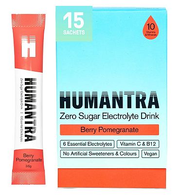 Humantra Berry Pomegranate Electrolyte Powder 15 X 3.6g Sachets