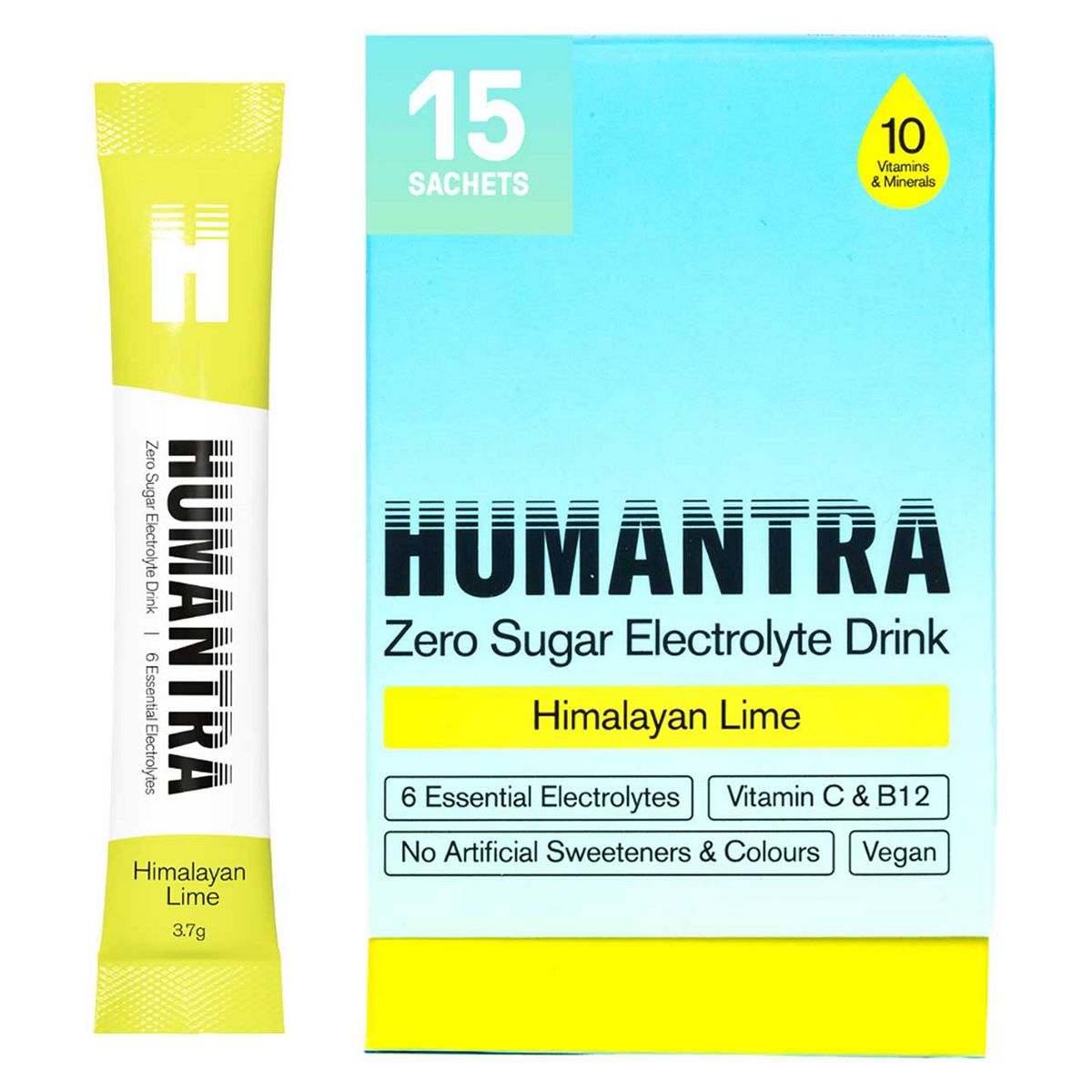 Humantra Himalayan Lime Electrolyte Powder 15 X 3.7G Sachets