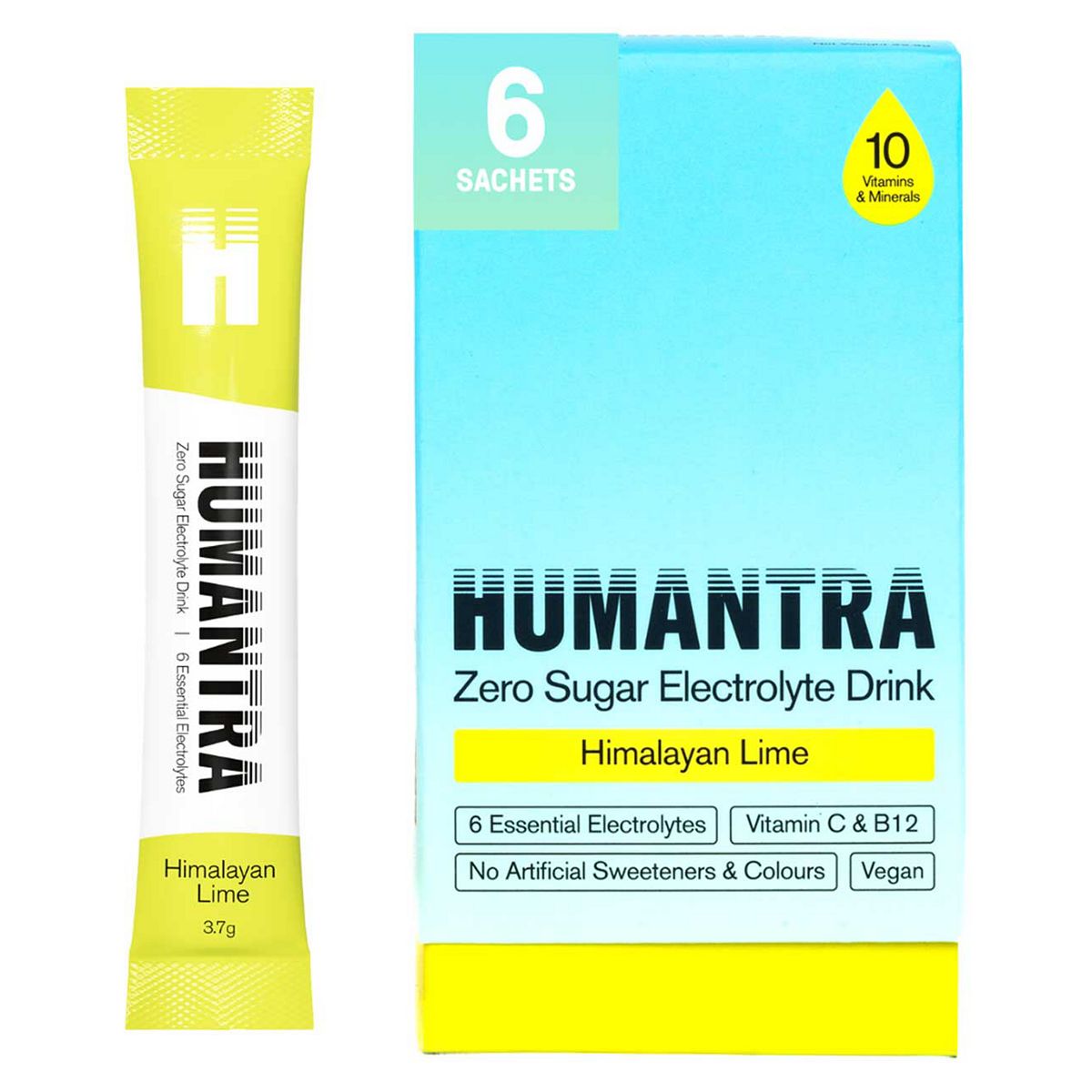 Humantra Himalayan Lime Electrolyte Powder 6 X 3.7G Sachets