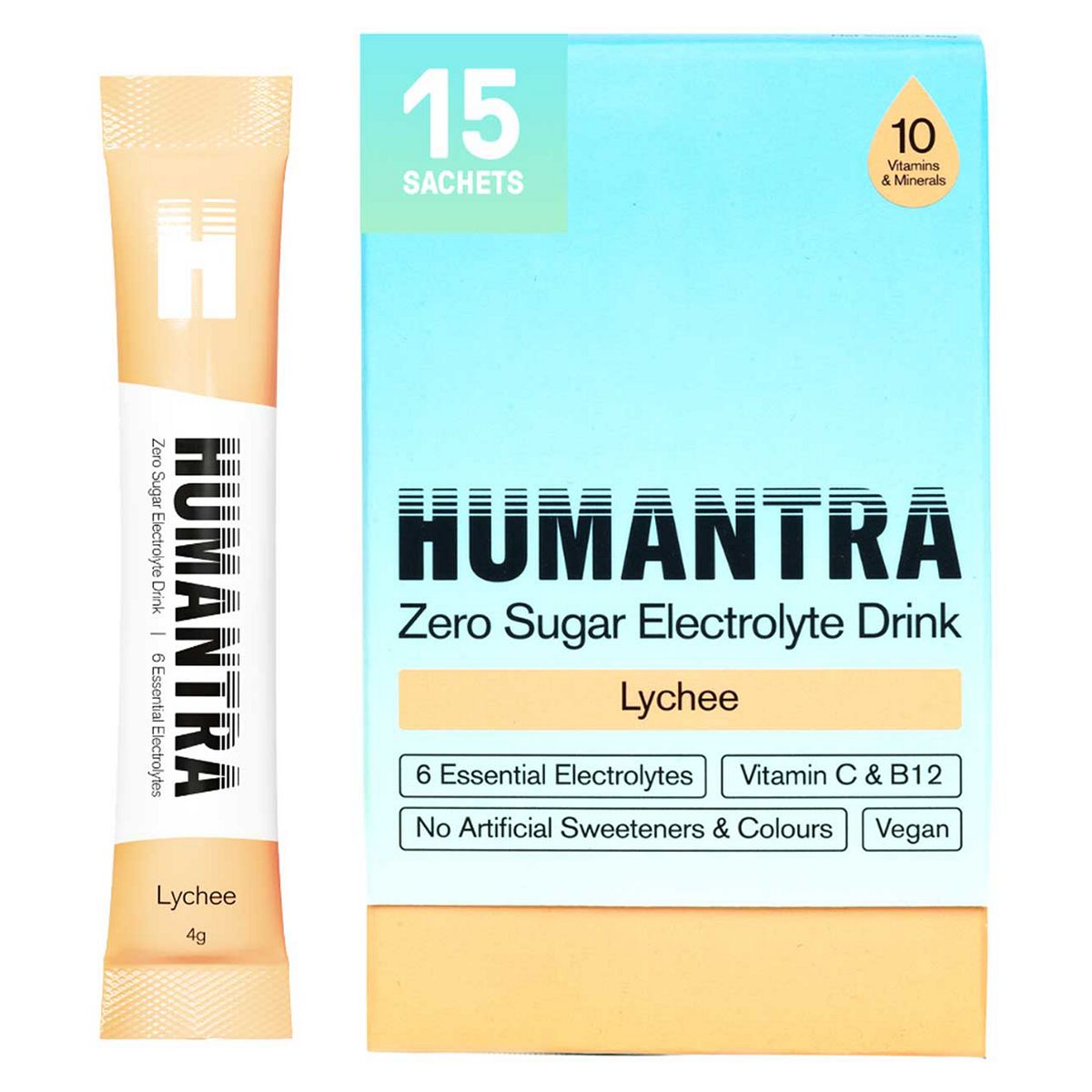 Humantra Lychee Electrolyte Powder 15 X 4G Sachets