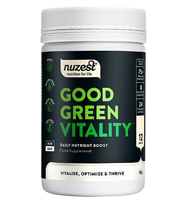 NUZEST Good Green Vitality Multinutrient Greens Powder 120g