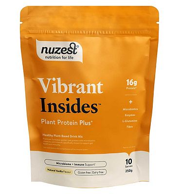 NUZEST Protein Plus Vibrant Insides Vanilla European Pea Protein Powder 250g