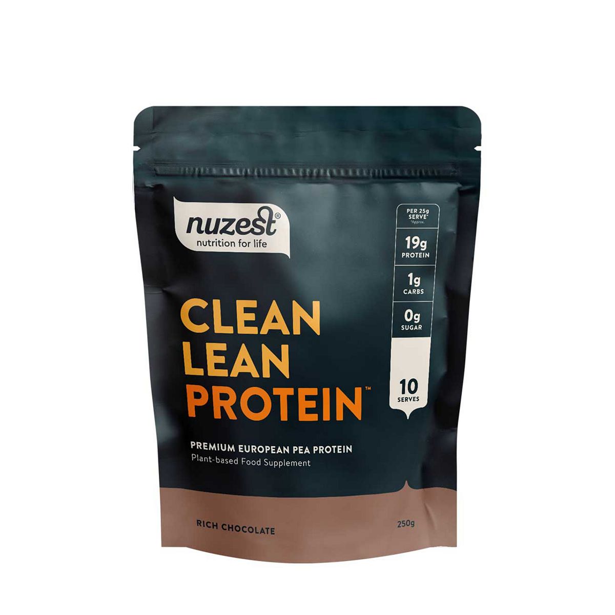 Nuzest Clean Lean Protein Premium European Pea Powder Rich Chocolate 250G