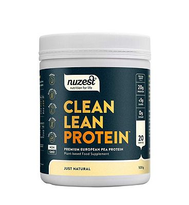 NUZEST Clean Lean Protein Premium European Pea Protein Powder Just Natural 500g