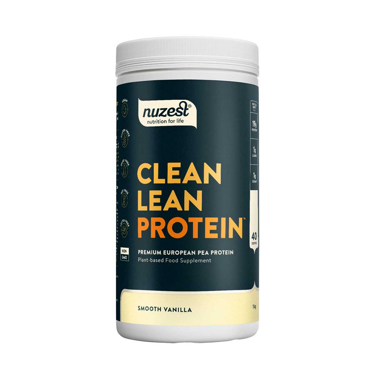 Nuzest Clean Lean Protein Premium European Pea Powder Smooth Vanilla 1Kg