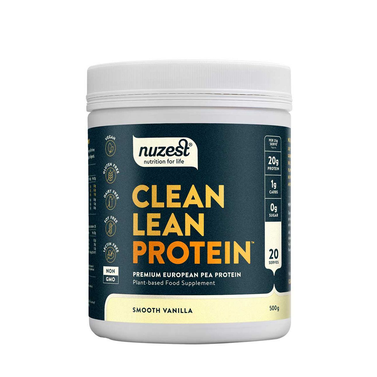 Nuzest Clean Lean Protein Premium European Pea Powder Smooth Vanilla 500G