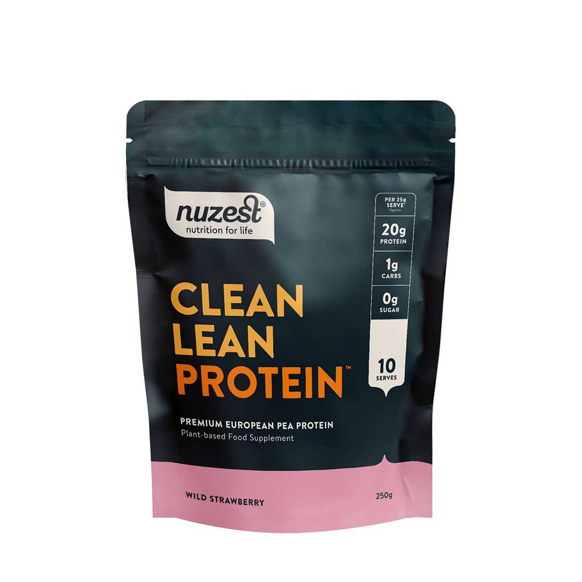 Nuzest Clean Lean Protein Premium European Pea Powder Wild Strawberry 250G