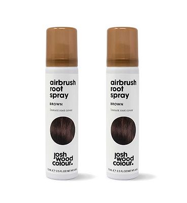 Josh Wood Colour Airbrush Root Spray Brown 75ml x2
