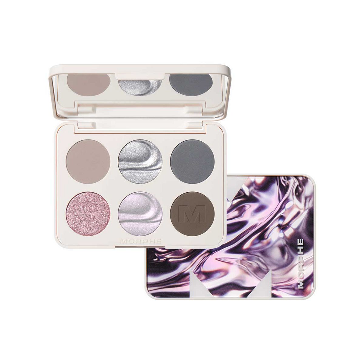Morphe Cyber Chrome 6 Pan Eyeshadow Palette 7.5g
