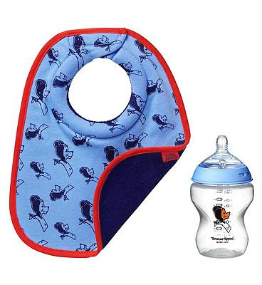 Tommee Tippee Limited Edition 60-Year Anniversary Bib and Bottle Gift Set Blue