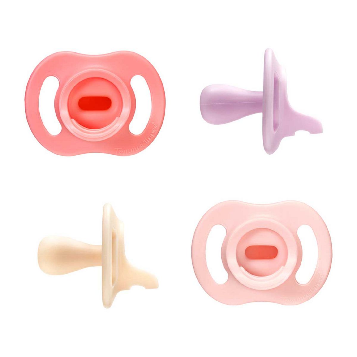 Tommee Tippee Ultra-Light Stayput Dummy Silicone Soother 0-6M 4-Pack