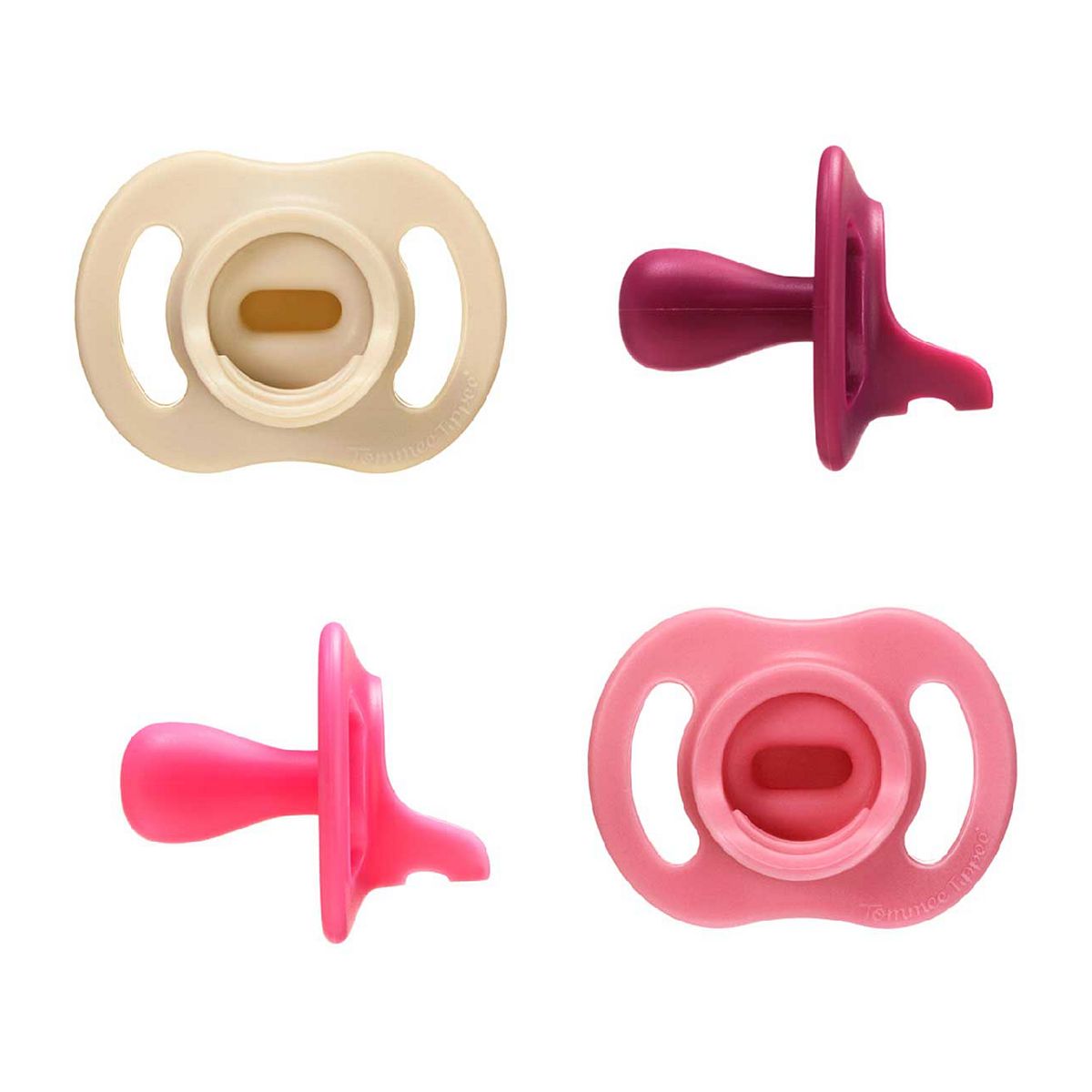 Tommee Tippee Ultra-Light Stayput Dummy Silicone Soother 6-18M 4-Pack