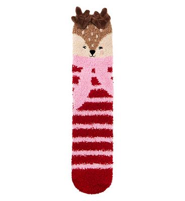 Studio Noel Reindeer Cosy Socks, One Size 4-8