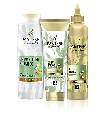 Pantene Grow Strong Bundle  Shampoo, Conditioner & Hair Treatment