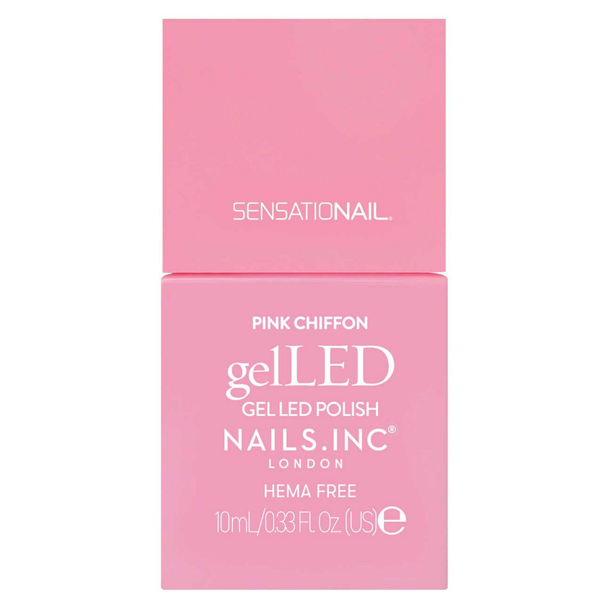 Nails Inc Nails. Inc Gelled Gel Colour Polish Pink Chiffon Candy 10ml