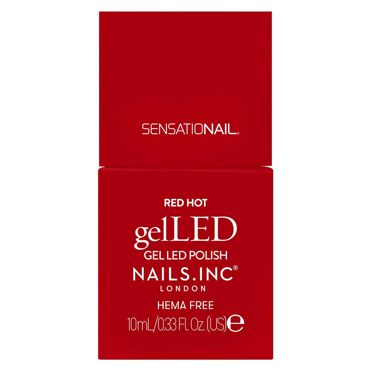 Nails Inc Nails. Inc Gelled Gel Colour Polish Red Hot True 10ml