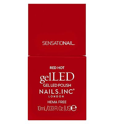 Click to view product details and reviews for Nails Inc Gelled Gel Colour Polish Red Hot True Red 10ml.