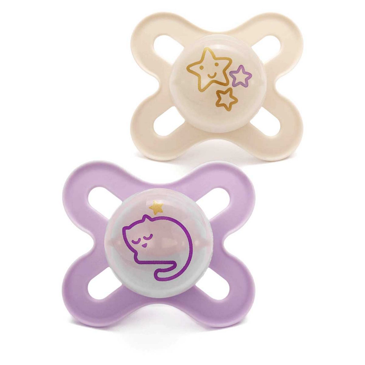 Mam Start Night 0-2 Months Soother 2 Pack - Pink