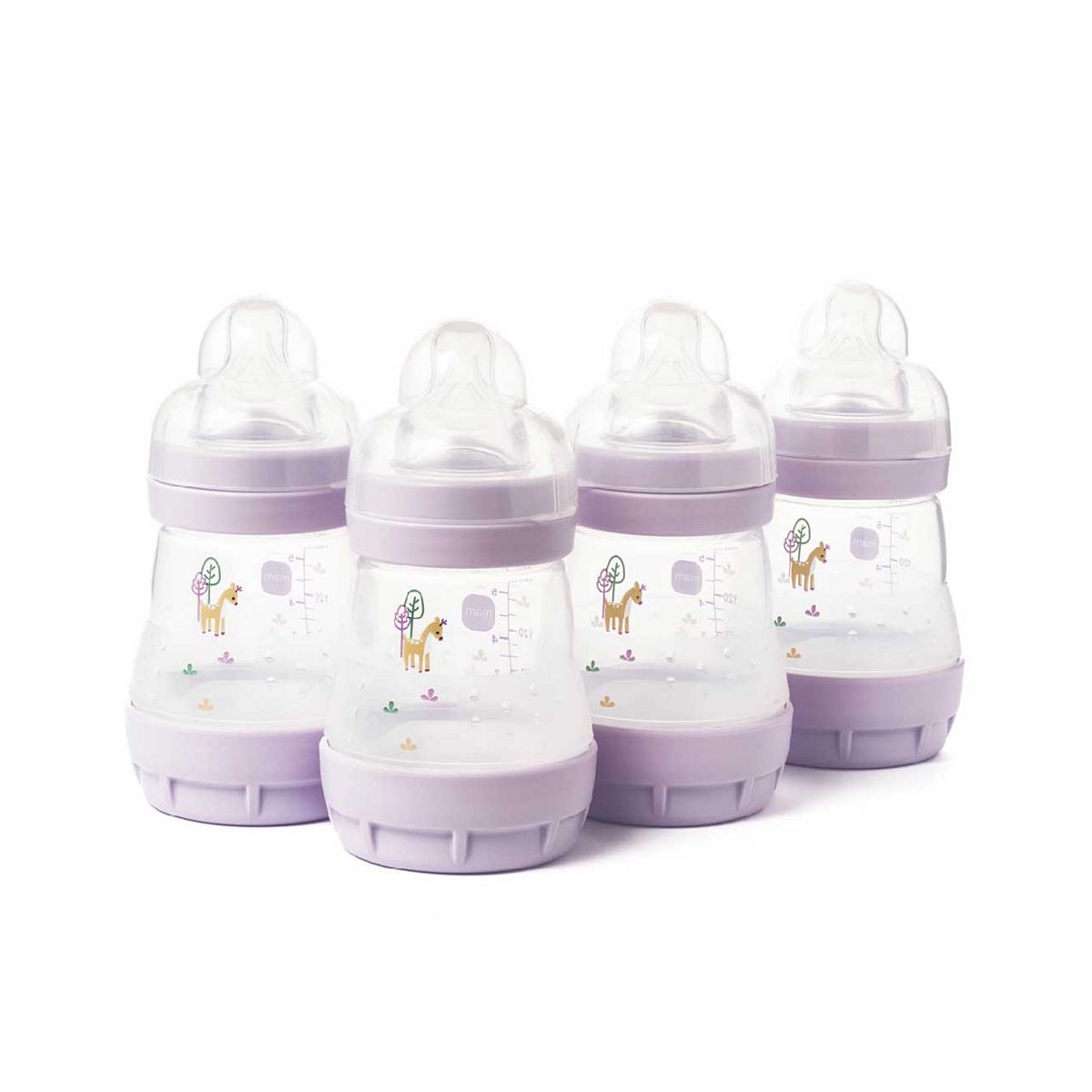 MAM Easy Start Anti Colic Bottle 160ml - Lilac - 4 Pack