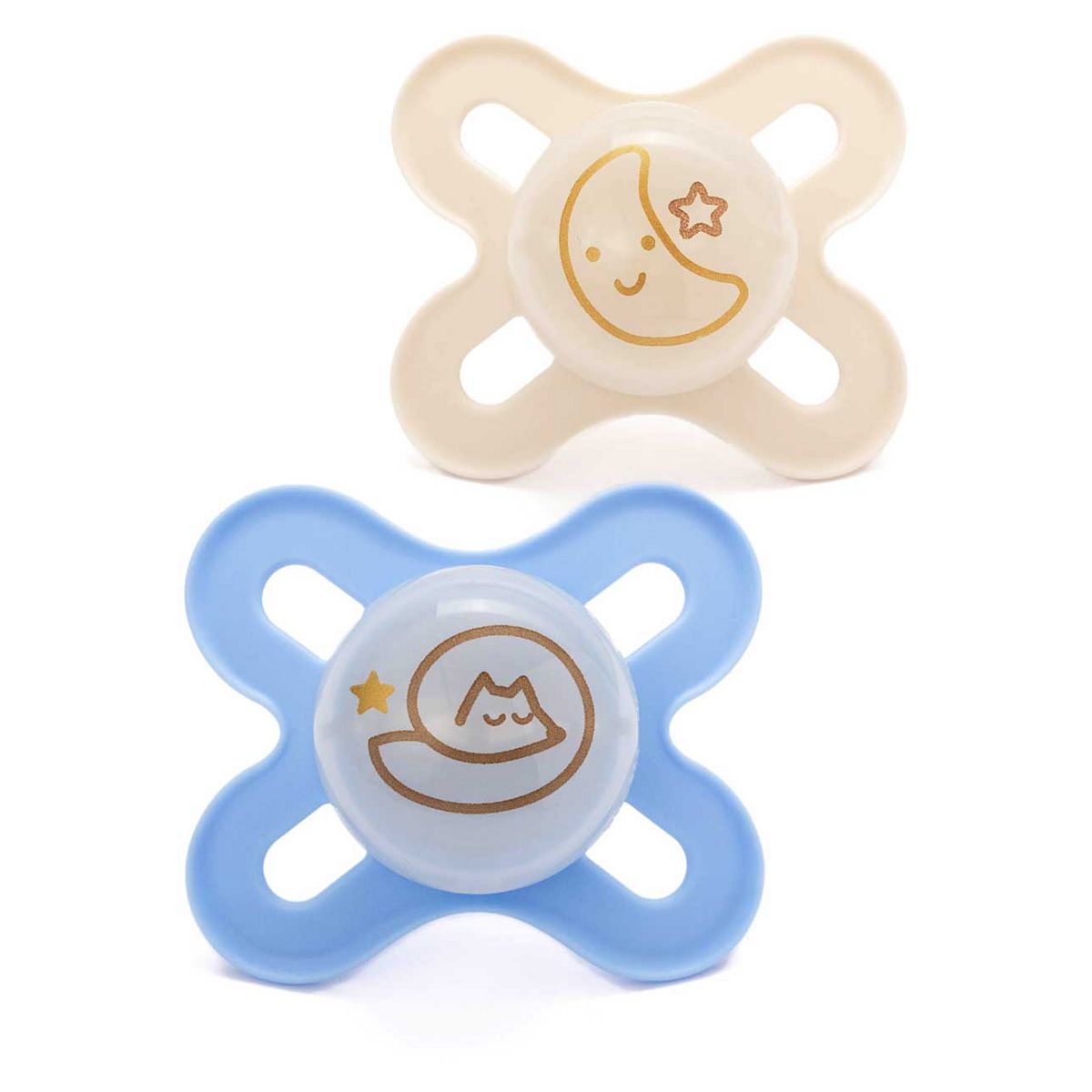 Mam Start Night 0-2 Months Soother 2 Pack - Blue