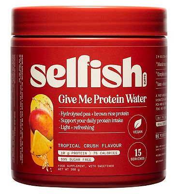 Selfish Supps Give Me Protein Water 300g Tropical Crush Flavour