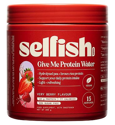Click to view product details and reviews for Selfish Supps Give Me Protein Water 300g Very Berry Flavour.