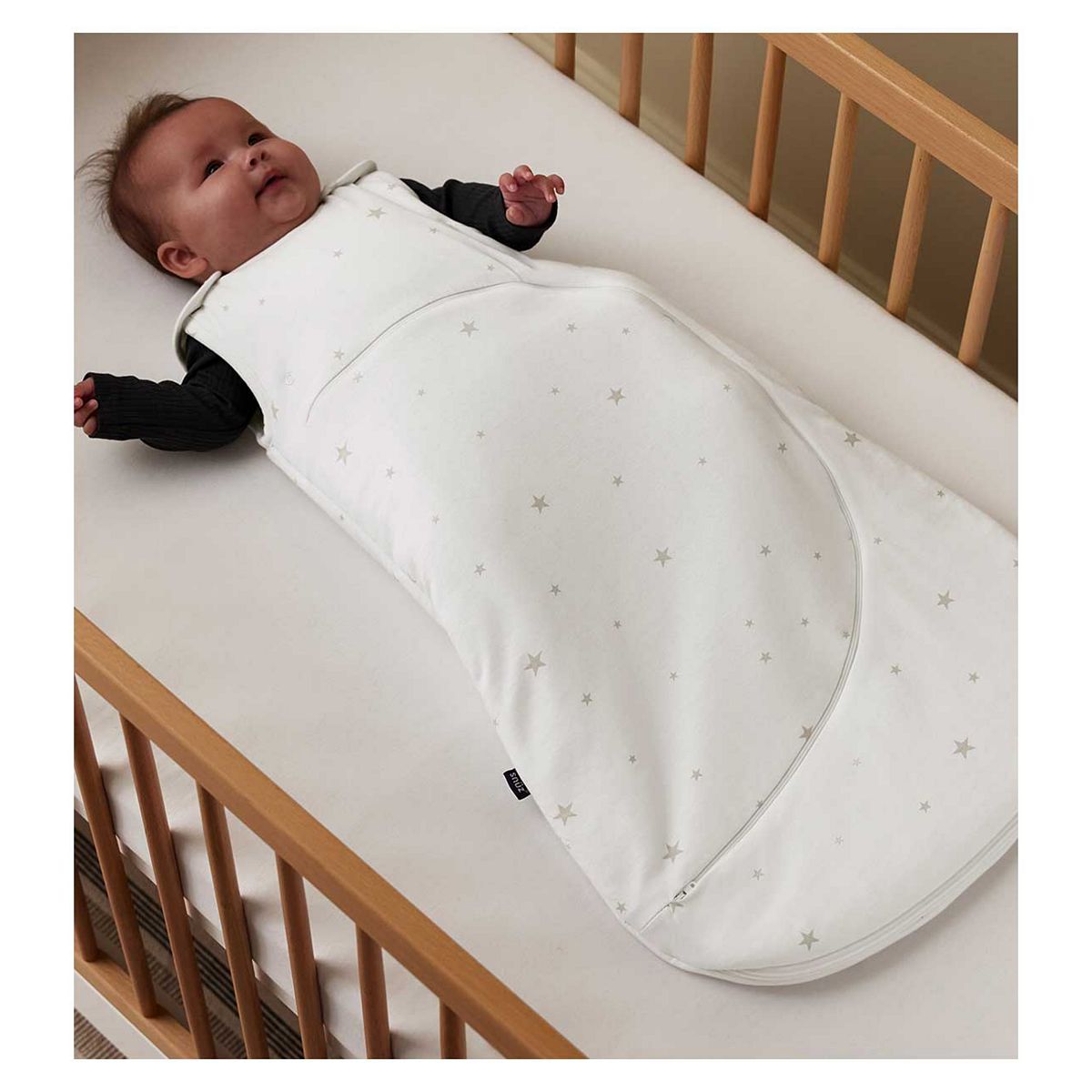 Snuz pouch Baby Sleeping Bag 2.5 Tog White Star 0-6 Months