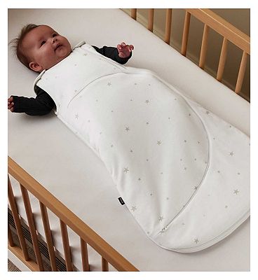 Snuz Snuzpouch Baby Sleeping Bag 2.5 Tog White Star 0-6 Months