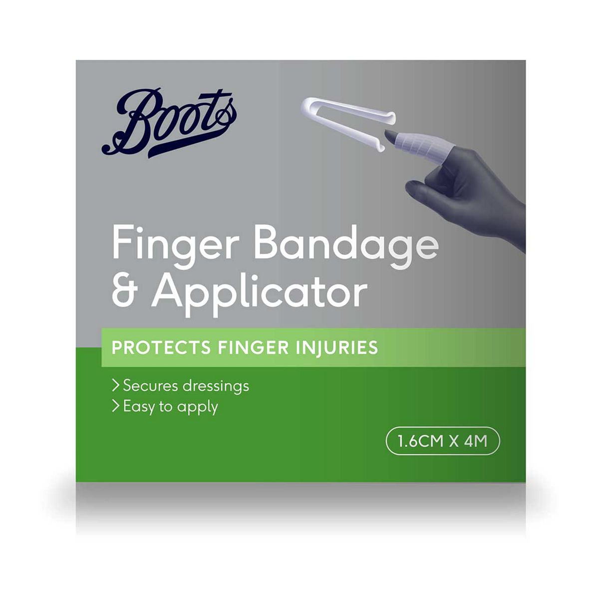   Finger Bandage And Applicator 1.6Cm X 4M
