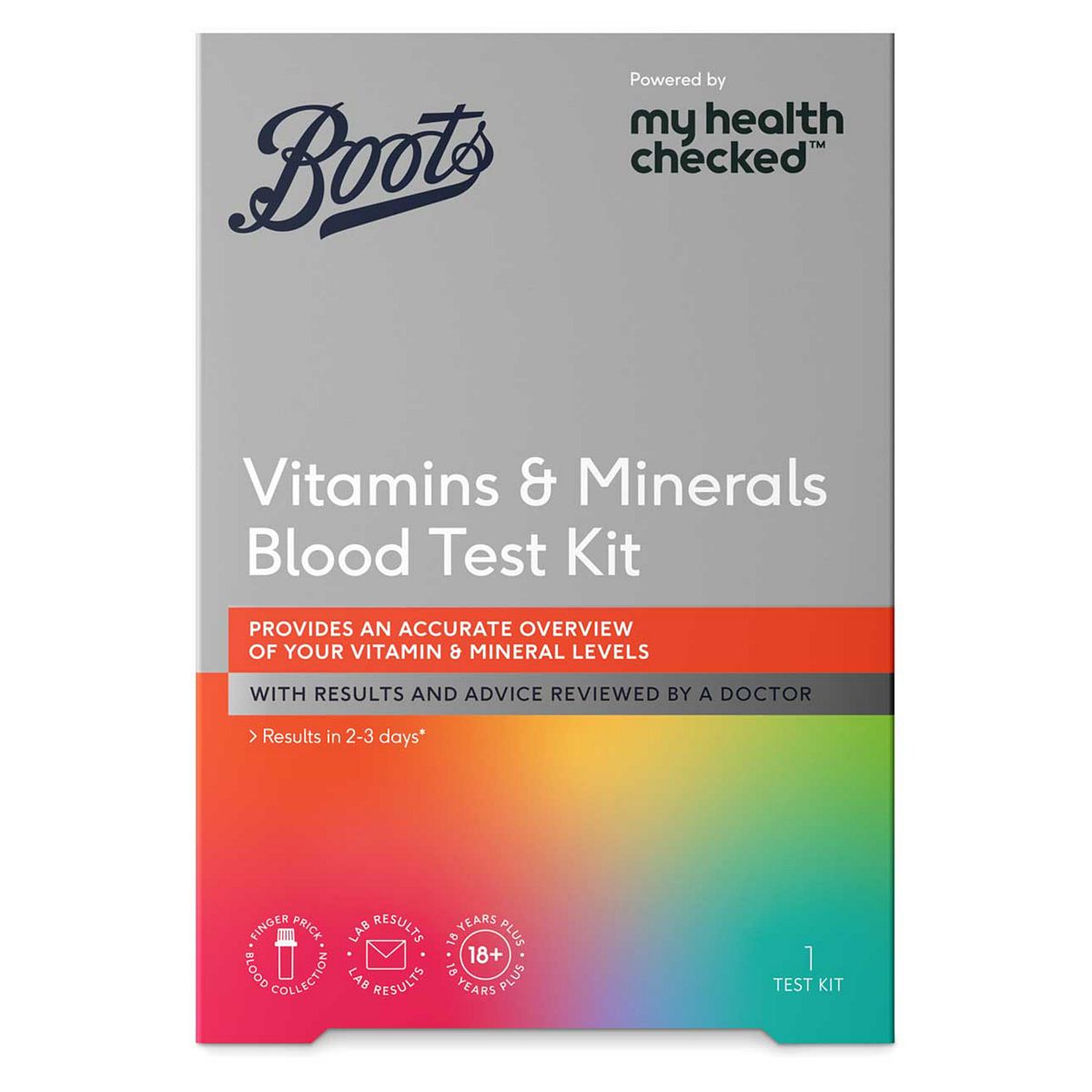 Boots Vitamins & Minerals Blood Test Kit