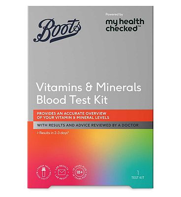 Boots Vitamins & Minerals Blood Test Kit