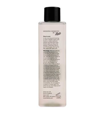 Boots Modern Chemistry Glow Exfoliating AHA/BHA Toner 150ml (5)