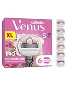 Gillette Venus Razor Blades, PRO ComfortGlide Pomegranate Scented 5 Blade Women’s Razor Blades X6