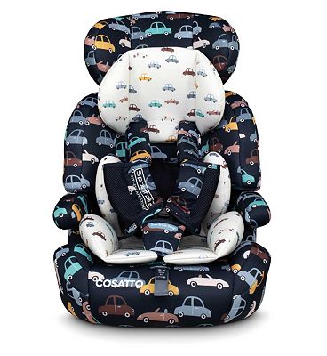 Cosatto Zoomi Group 123 Anti-Escape Car Seat Charcoal Beep Beep