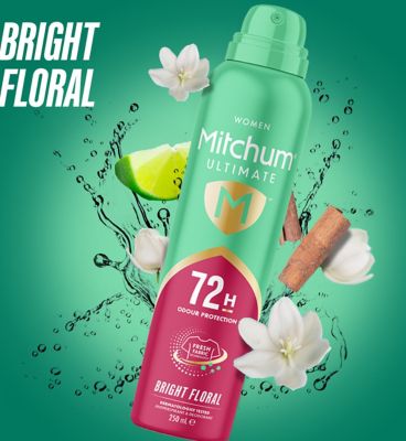 Mitchum Women Ultimate 72h Bright Floral Anti-Perspirant and Deodorant 250ml (2)