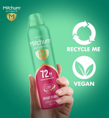 Mitchum Women Ultimate 72h Bright Floral Anti-Perspirant and Deodorant 250ml (5)