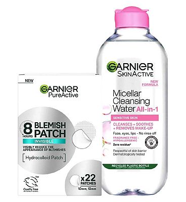 Click to view product details and reviews for Garnier Micellar And Blemish Patch Bundle.