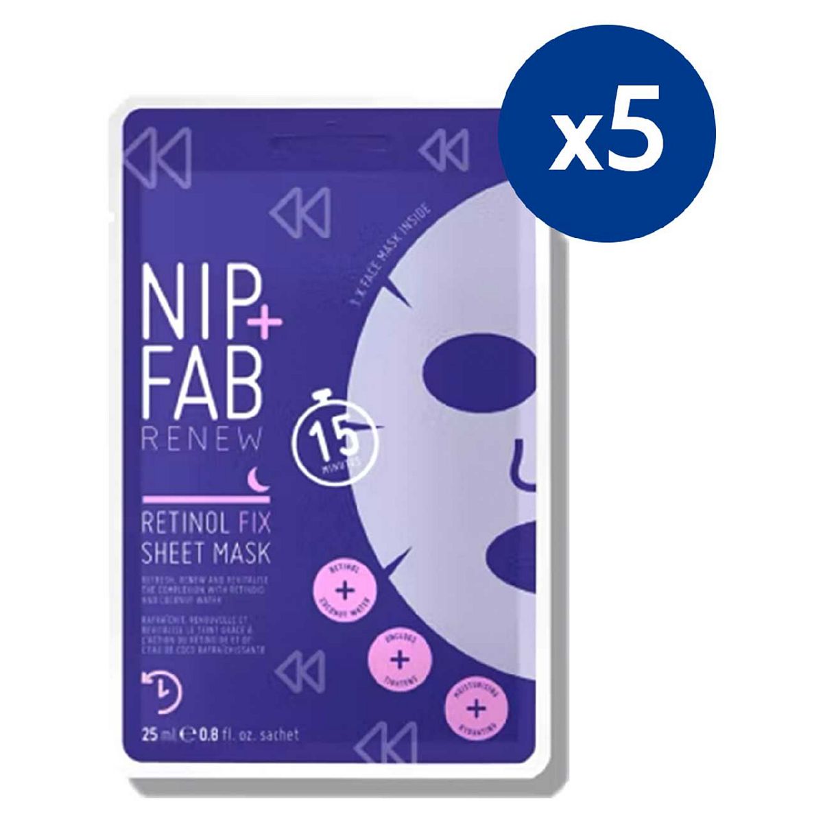 Nip+Fab Nip + Fab Retinol Sheet Mask X5 Bundle