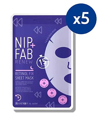 Nip + Fab Retinol Sheet Mask x5 Bundle