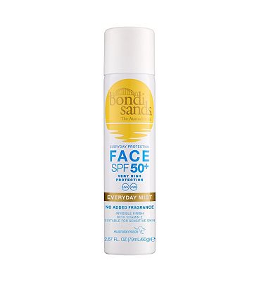 Bondi Sands Face SPF 50+ Fragrance Free Sunscreen Mist 79ml