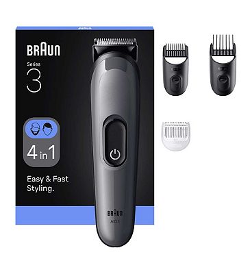 Braun Series 3 All in One Hair & Beard Trimmer - 4 Attachments