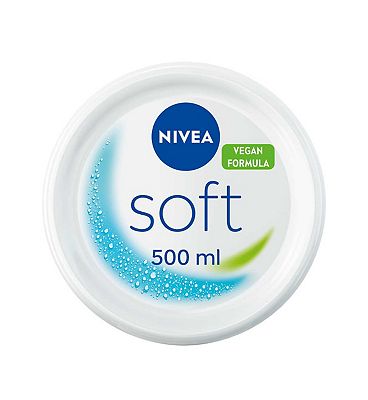 NIVEA Soft Moisturiser for Face Hand & Body  500ml