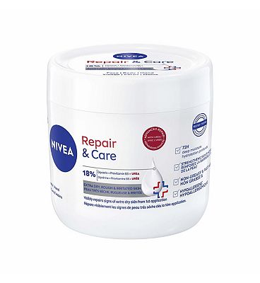 Click to view product details and reviews for Nivea Repair Care 18 Glycerin Urea 72h Body Moisturiser 400ml.