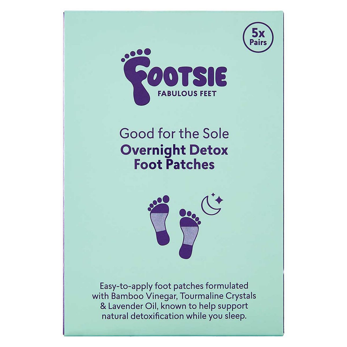 Footsie Good For The Sole Overnight Detox Foot Patches (5Xpairs)