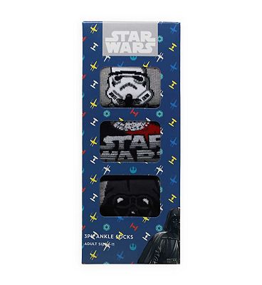 Star Wars Mens Ankle Socks 3 Pack