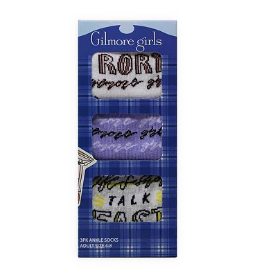 Warner Brothers Gilmore Girls Ladies Ankle Socks Pack 3s