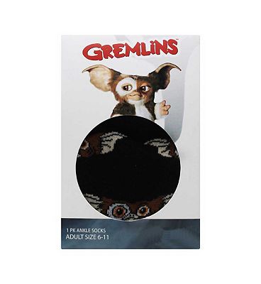 Warner Brothers Gremlins Gizmo Mens Ankle Sock 1 Pack